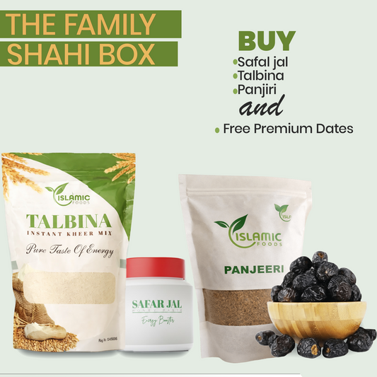 The Family Shahi Box: Safar Jal + Talbina + Panjiri + Premium Dates